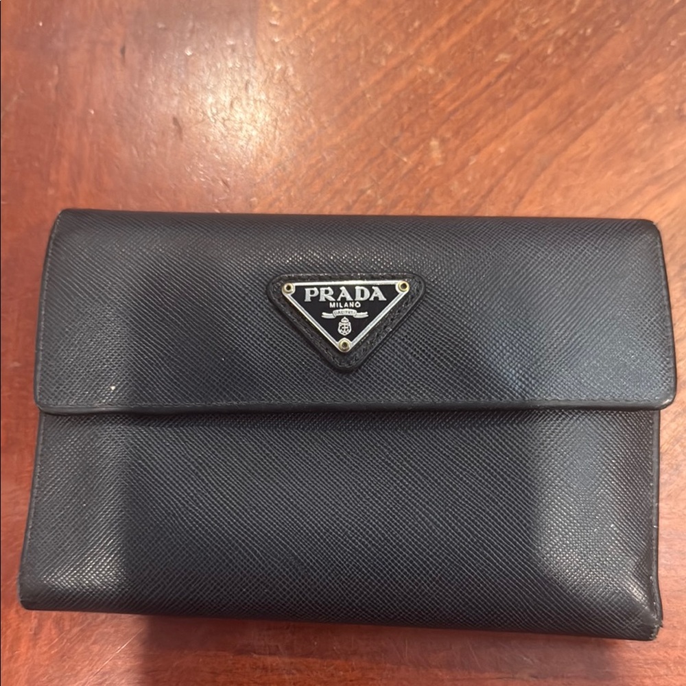 Prada Black Leather Wallet